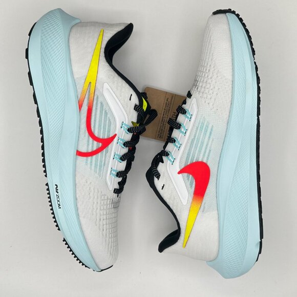 Women's Nike Air Zoom Pegasus 39 White-Volt-Bright Crimson DX3350-100 Size 6.5 - Picture 8 of 12
